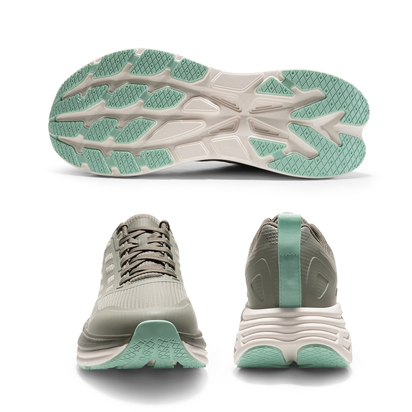 [ActiveFloat] Men's Breathable Athleisure Running Shoes - GREYISH GREEN - 3